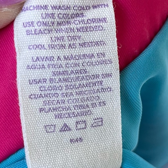 •OP• Girls Two Piece Rashguard Swimsuit - Size 2T - Picture 7 of 8